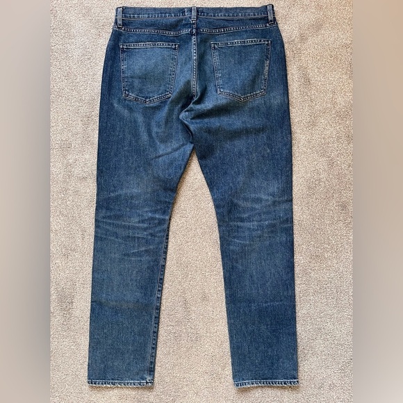Mens Agolde Jeans Size 36x32 Blade Slim Straight Fit Distressed Denim - Picture 3 of 11